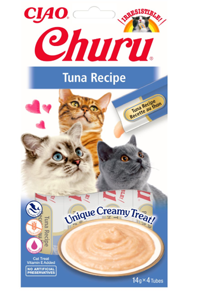 Ciao Churu Cream Ton Balıklı Sıvı Kedi Ödül Maması 4x14gr