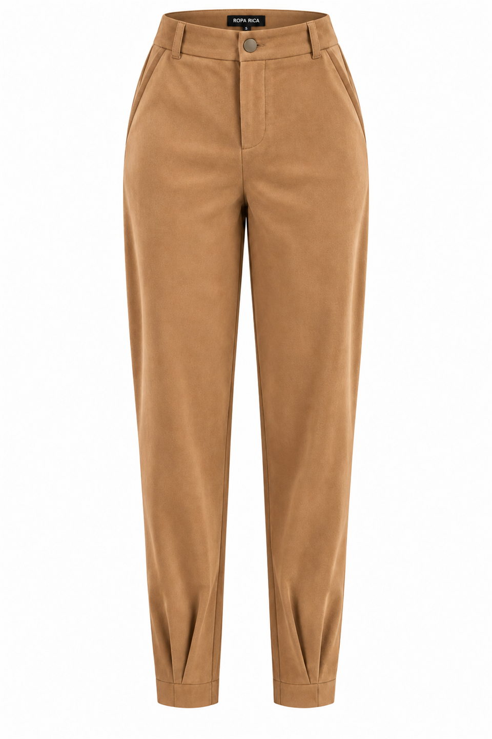 Camel Süet Görünümlü Pantolon