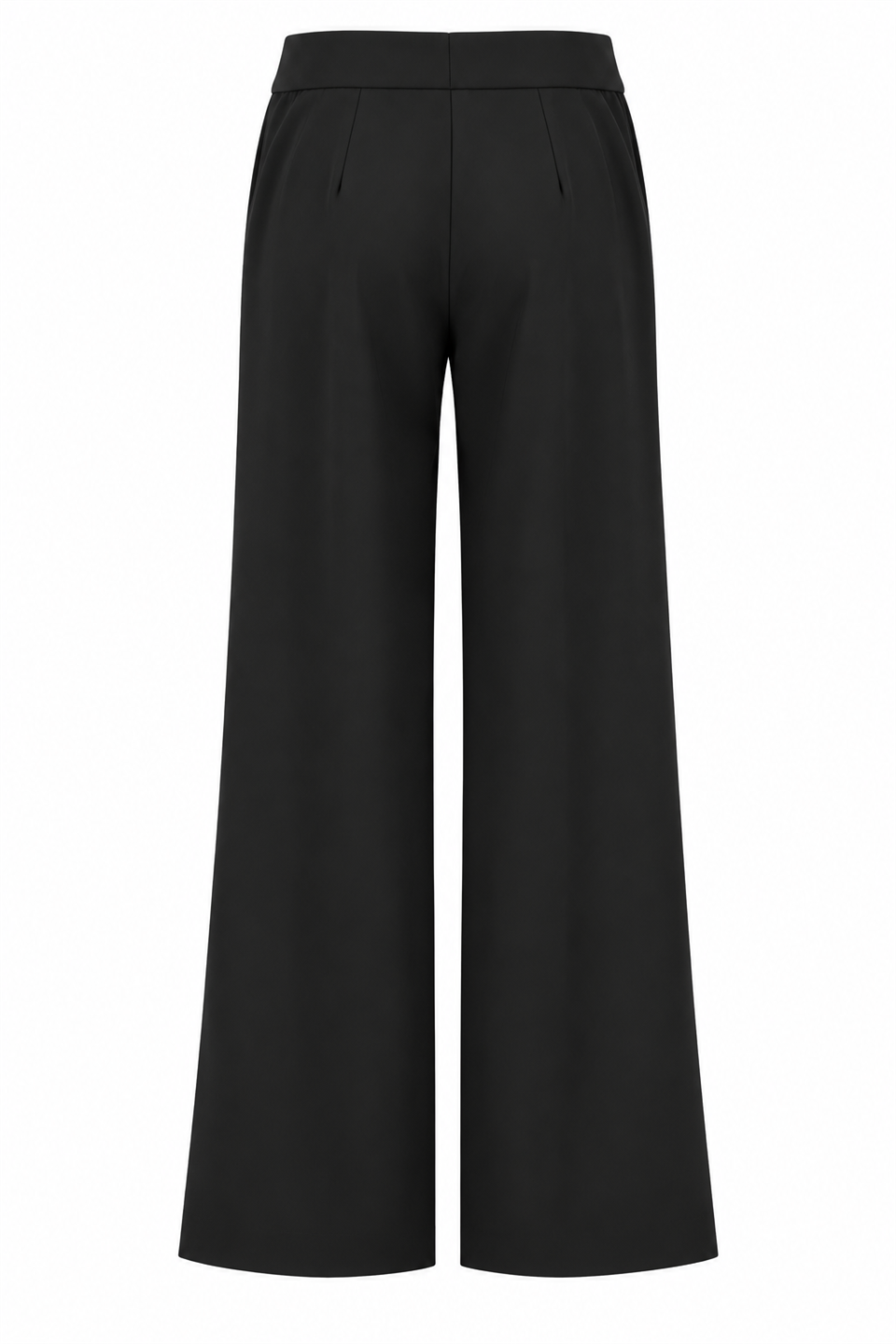 Siyah İnce Gabardin Kemersiz Pantolon