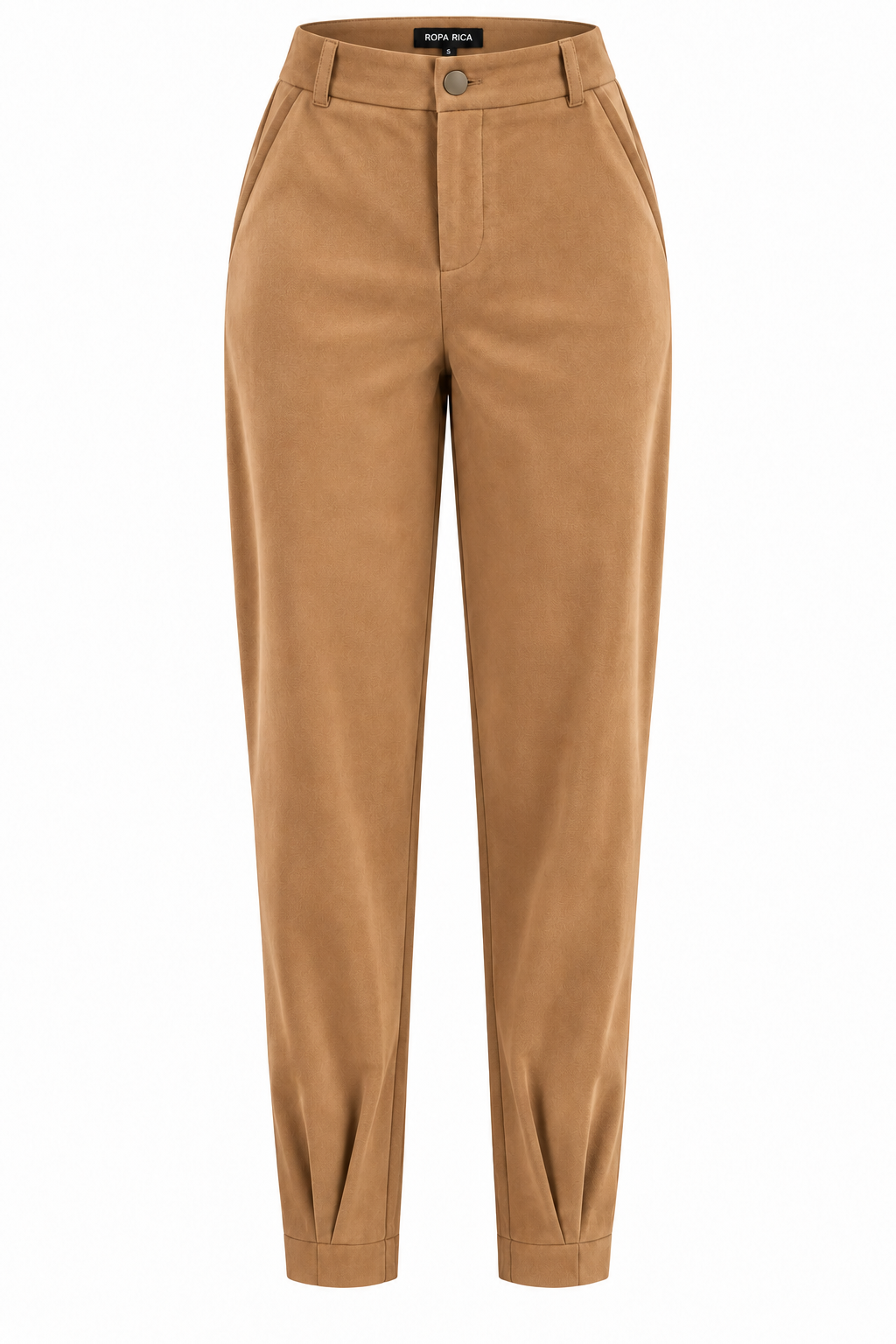 Camel Süet Görünümlü Pantolon