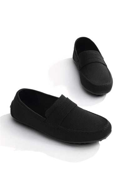 Klasik Bağcıksız Günlük Loafer Ayakkabı Erkek Siyah Ayakkabı TBROCK
