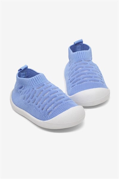 Rahat Kalıp Esnek Ortopedik Taban Çocuk Ayakkabı Çocuk Unisex Mavi Ayakkabı TBFTH005