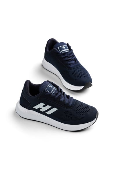 Rahat Kalıp Hafif Esnek Şeritli Sneaker Unisex Lacivert Sneaker TBSHN021
