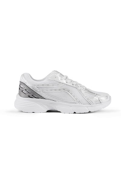 Termo Taban Konforlu Bağcıklı Sneaker Kadın Buz Siyah Sneaker TBTÖZF005