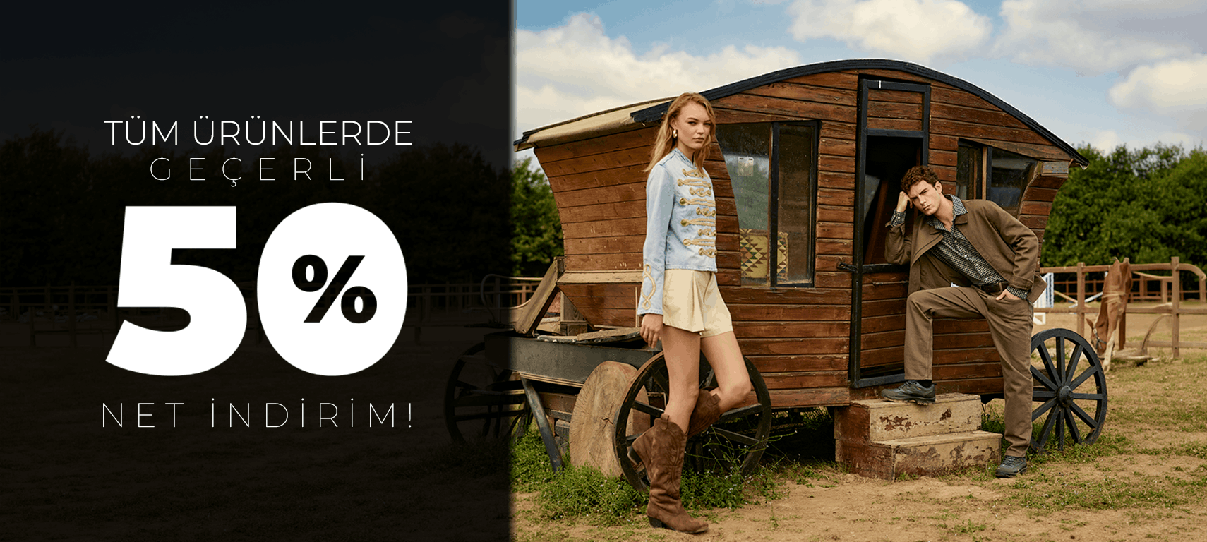 Tüm Ürünlerde %50 İndirim