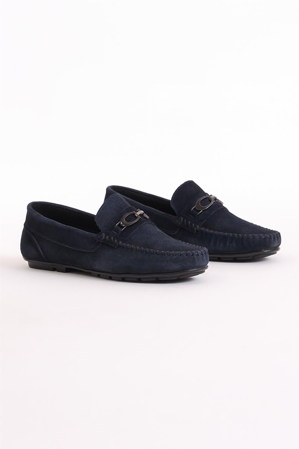 Önü Tokalı Günlük Erkek Lacivert Loafer TBERK175 - Tonny Black