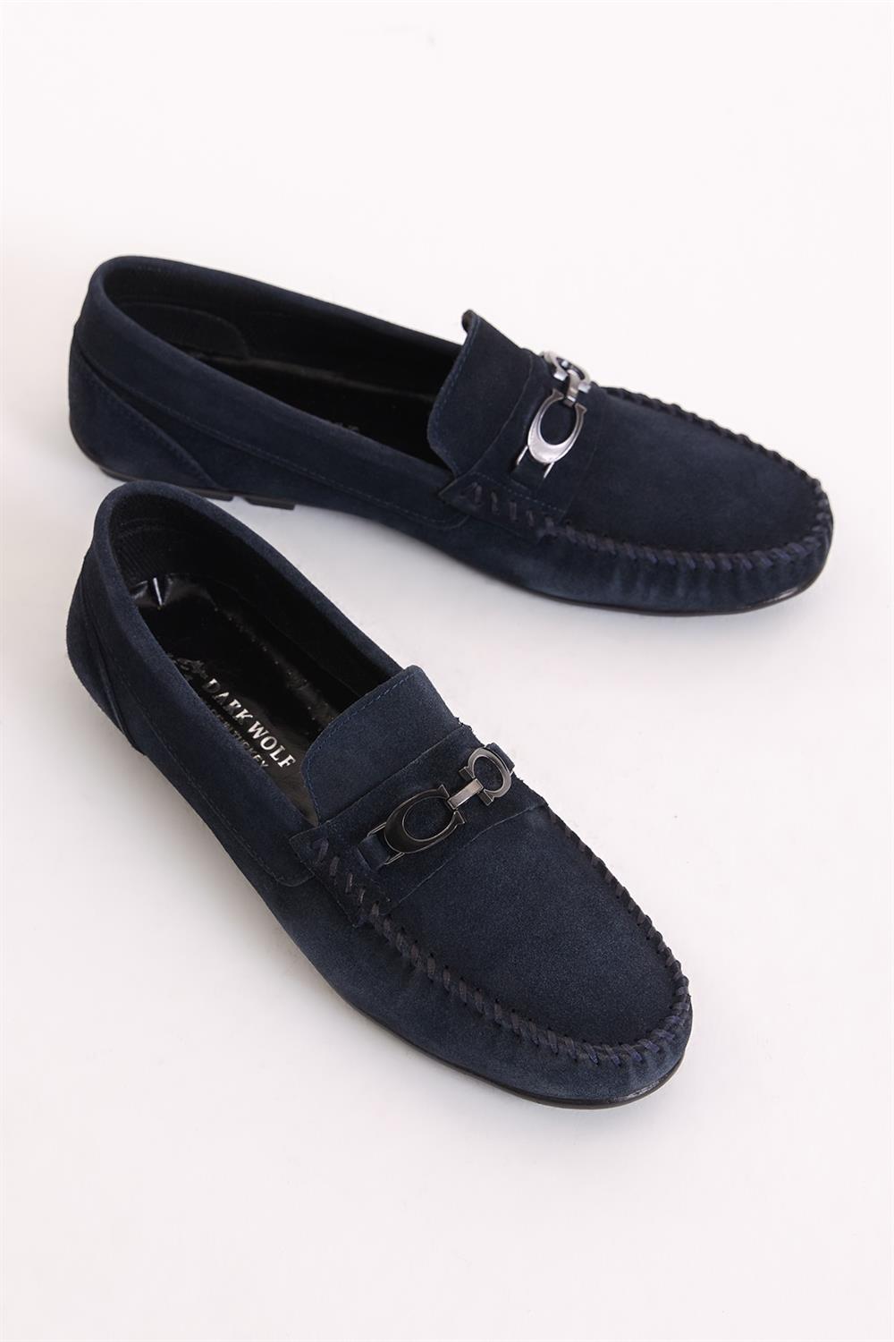 Önü Tokalı Günlük Erkek Lacivert Loafer TBERK175 - Tonny Black