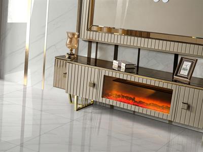 Premier Karamel Duvar Ünitesi Şömineli Alt Blok