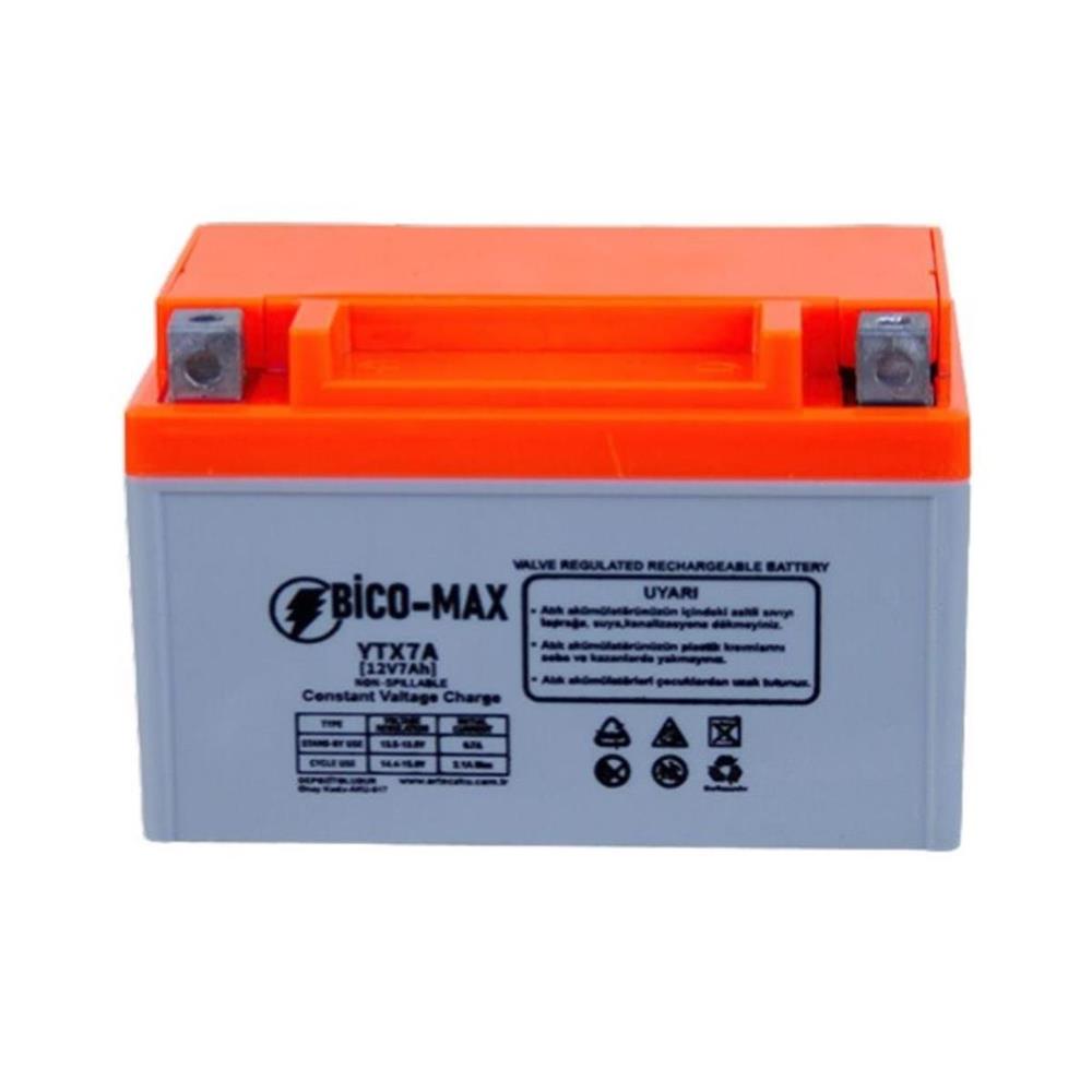 BİCOMAX 12V 7AH YTX7 MOTOSİKLET AKÜSÜ
