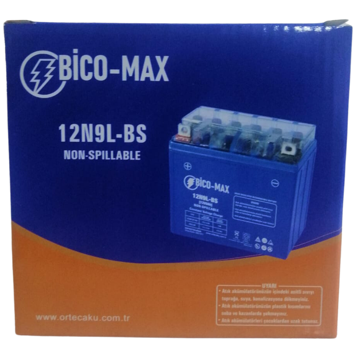 BİCOMAX 12V 9AH 12N9 MOTOSİKLET AKÜSÜ