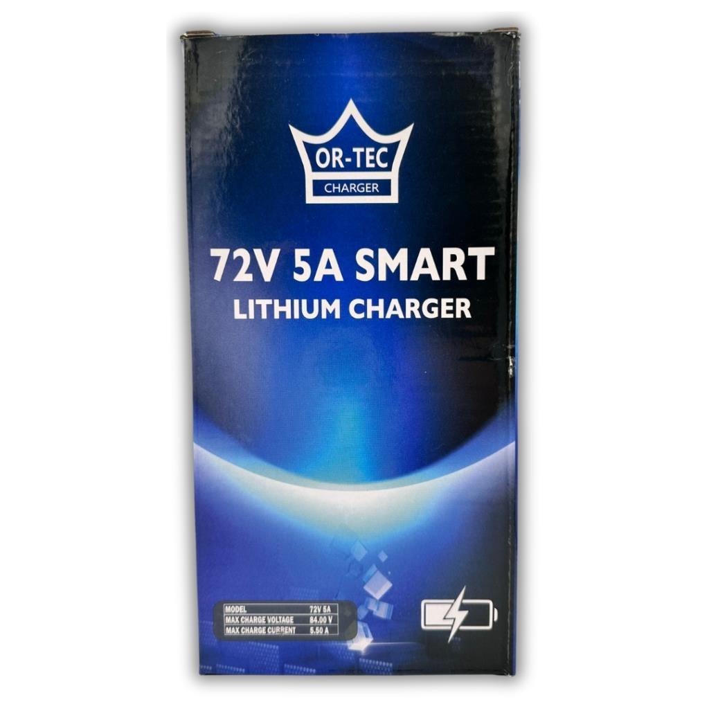 ORTEC 72V 5A Li-Ion ve LiFePO4 Akıllı Lityum Akü Şarj Cihazı