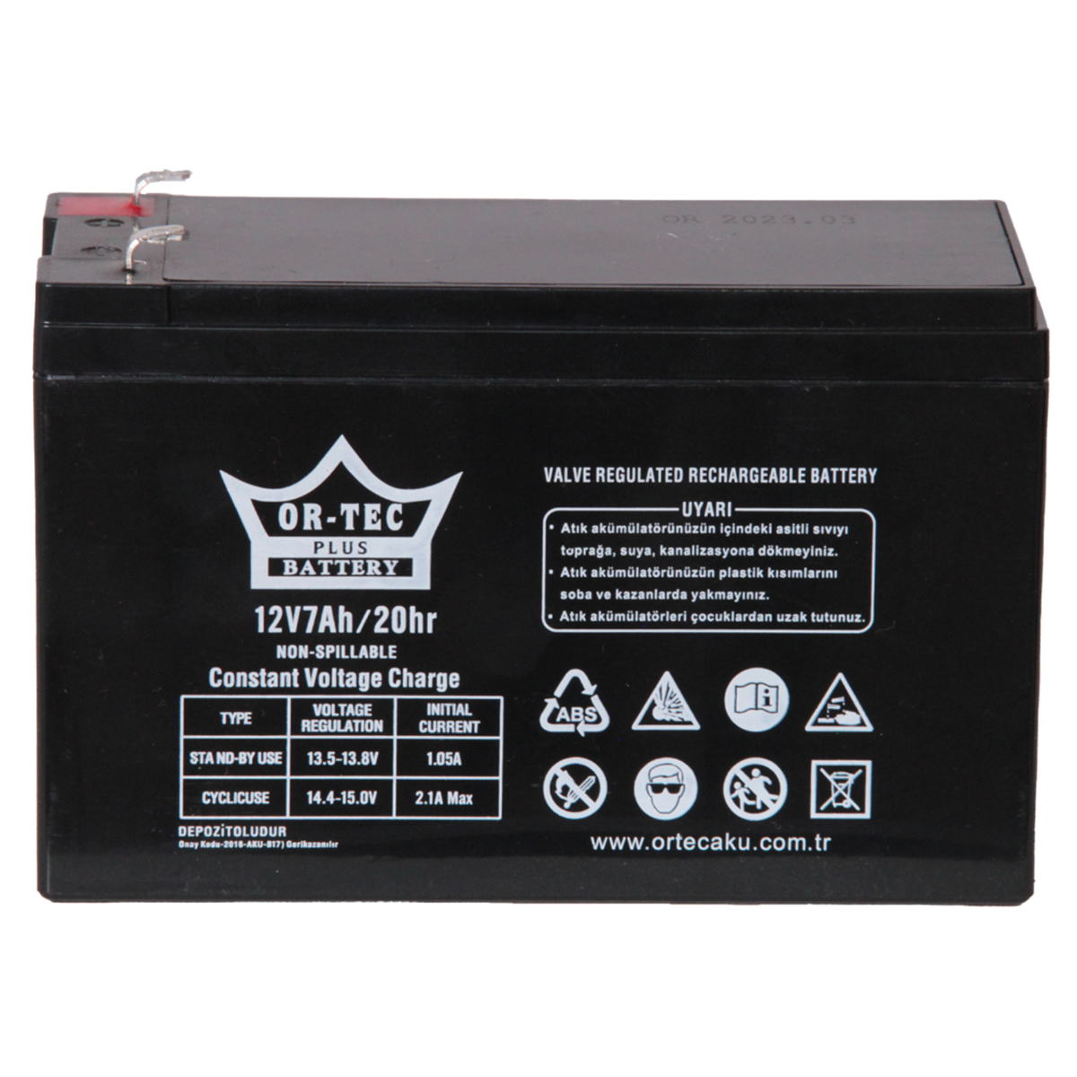 ORTEC BLACK 12V 7AH AKÜ