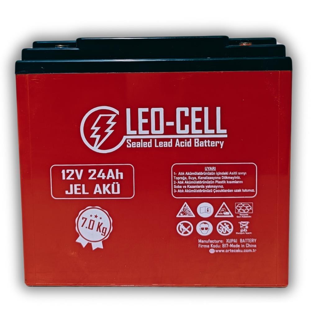 Leo-Cell 12V 24AH Japon Teknolojisi Elektrikli Motorsiklet Aküsü 7 Kg Temmuz 2024 Üretim
