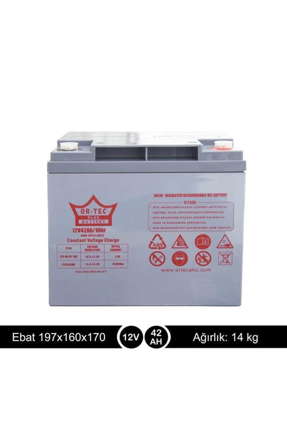 ORTEC 12V 42AH ENGELLİ ARAÇ AKÜSÜ