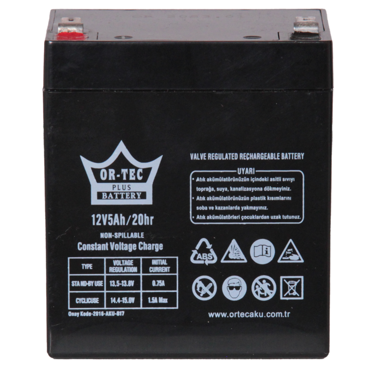 ORTEC 12V 5AH AKÜ