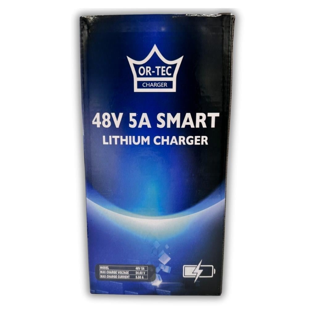 ORTEC 48V 5A Li-Ion ve LiFePO4 Akıllı Lityum Akü Şarj Cihazı