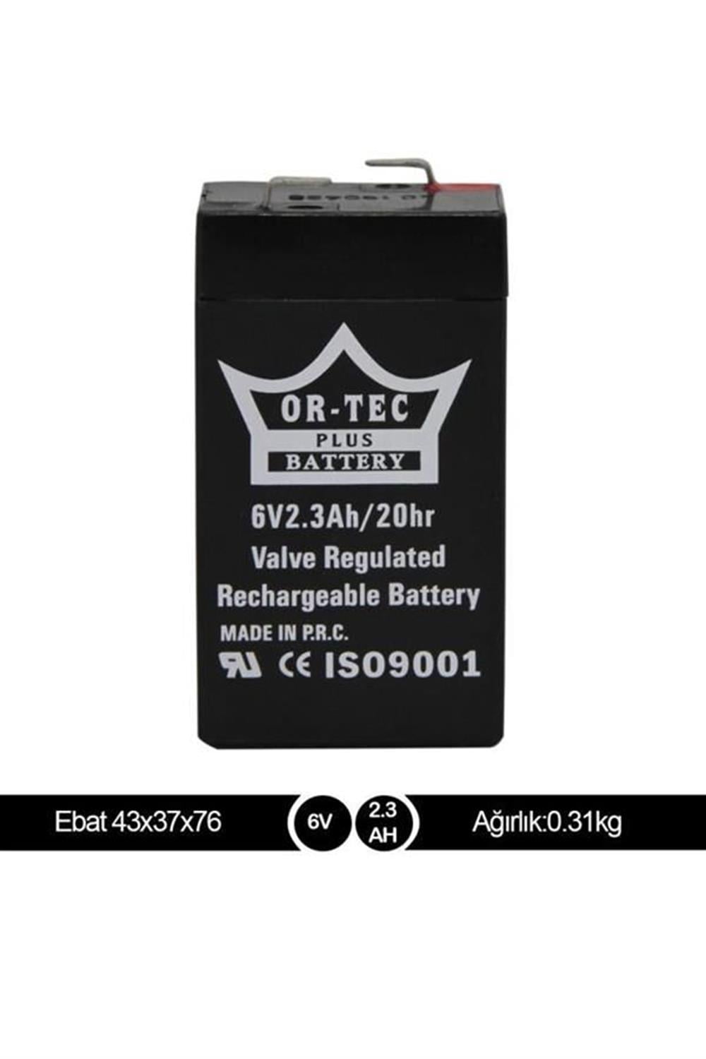 ORTEC 6V 2.3AH AKÜ