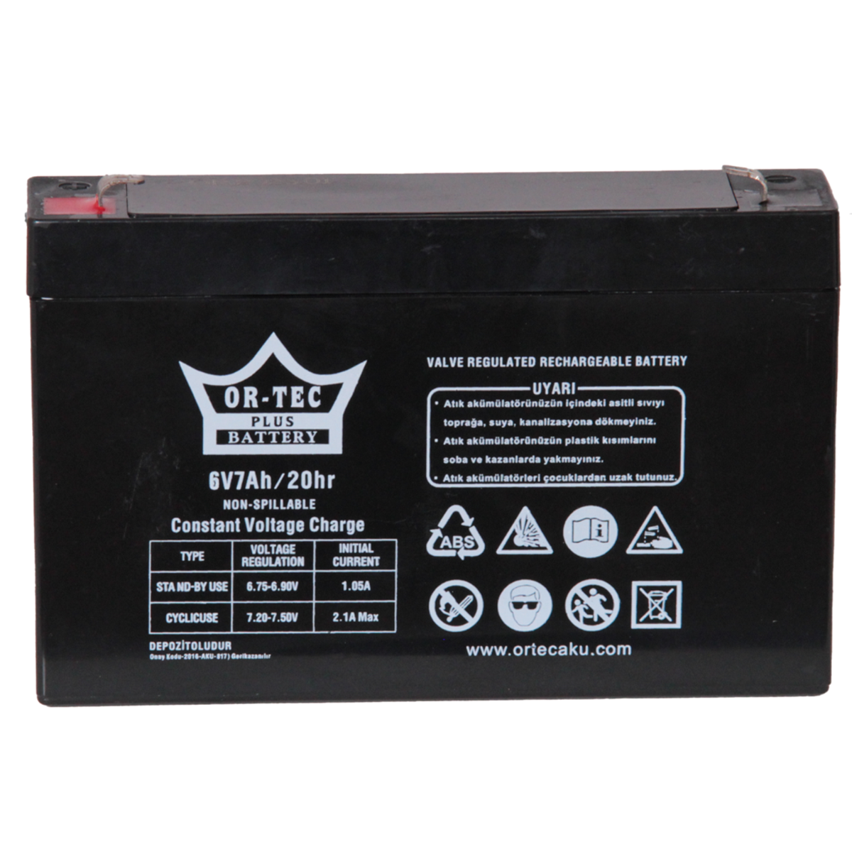 ORTEC 6V 7AH AKÜLÜ ARABA AKÜSÜ