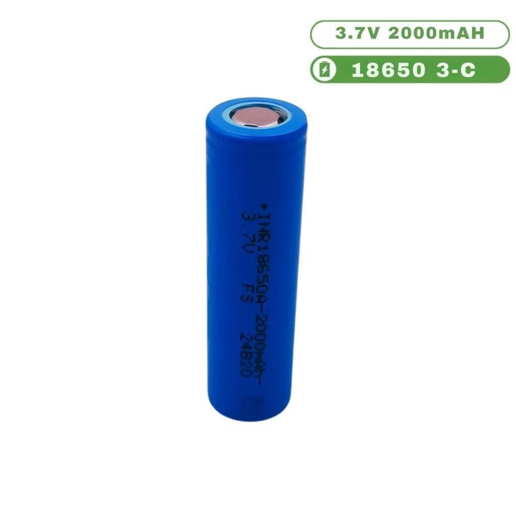 Ortec Li-Ion 18650 3.7V 2000mAh 3C (FS) Pil