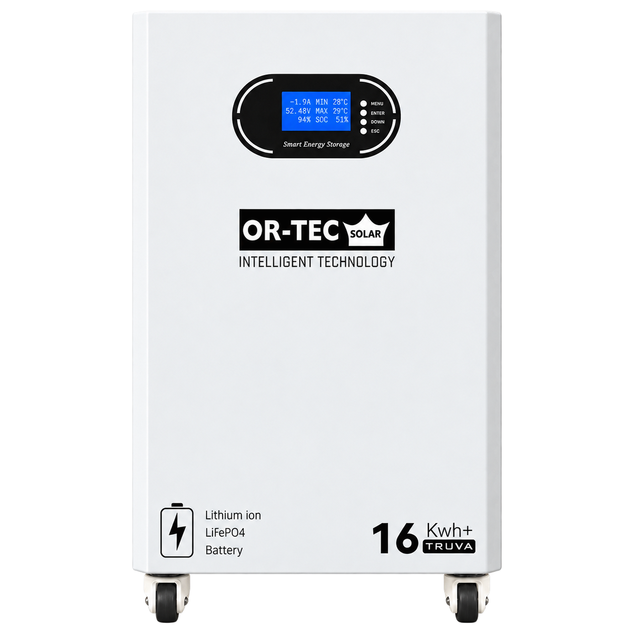 Ortec Solar Truva Serisi 16 kWh 51.2 V 314 Ah LiFePO4 Batarya