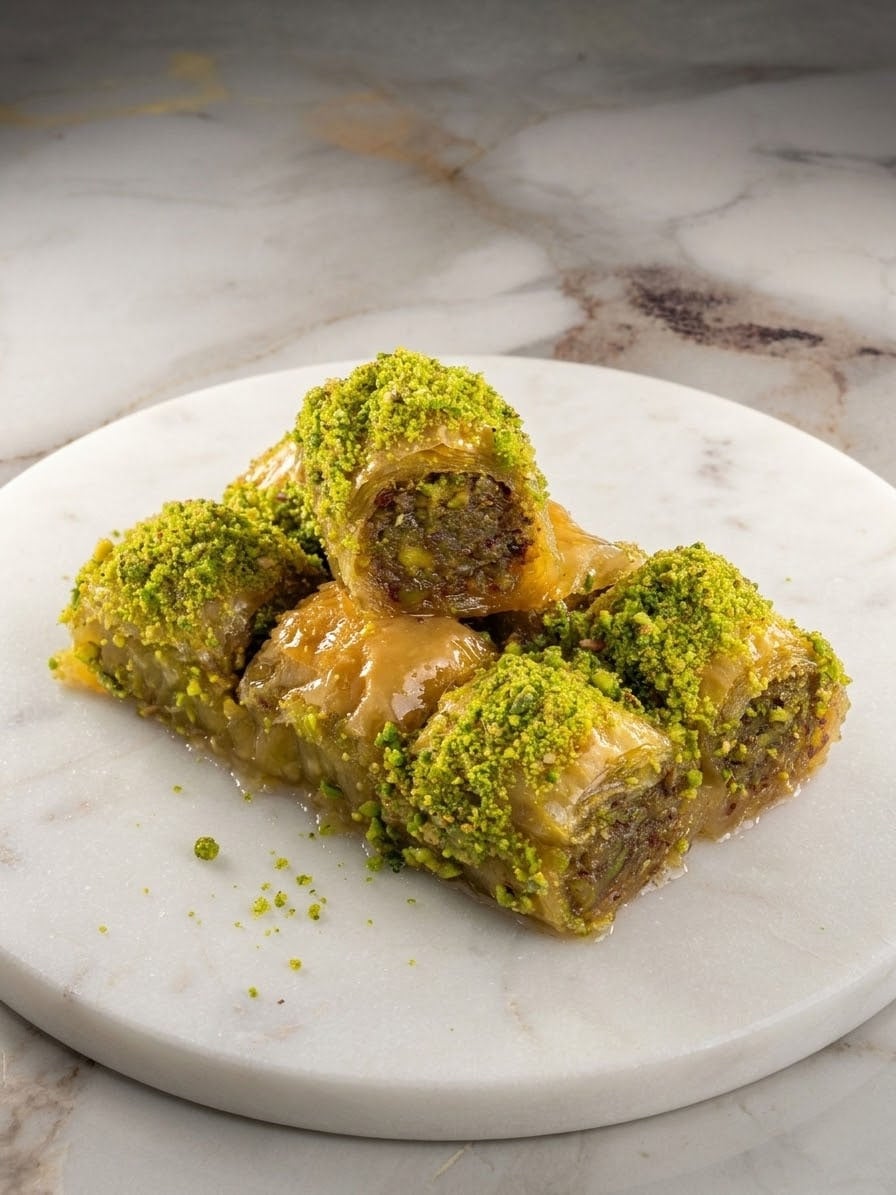 Linaria özel fıstıklı baklava tepsisi - Ankara taze baklava üretimi.