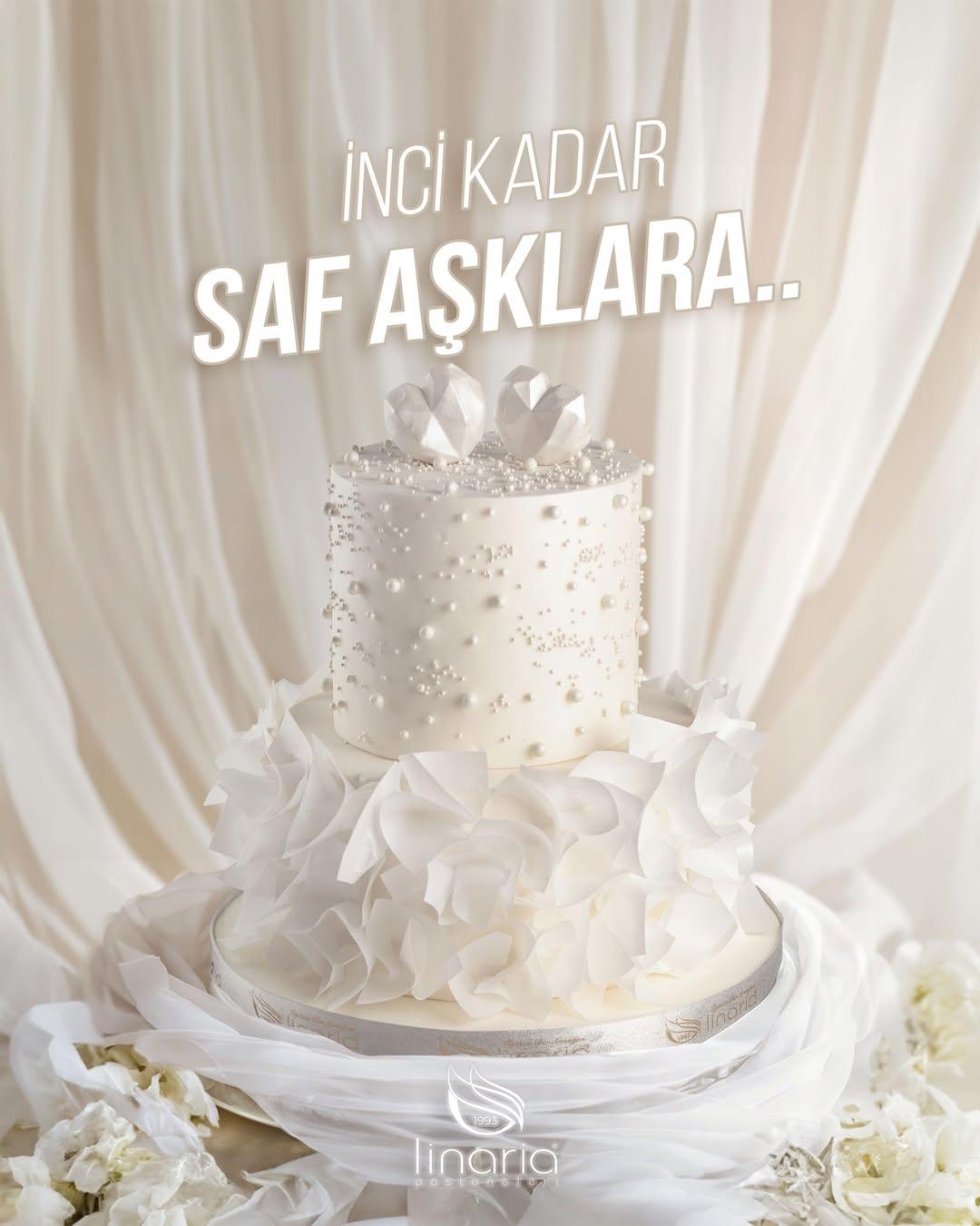 Beyaz İnci Söz-Nişan Pastası