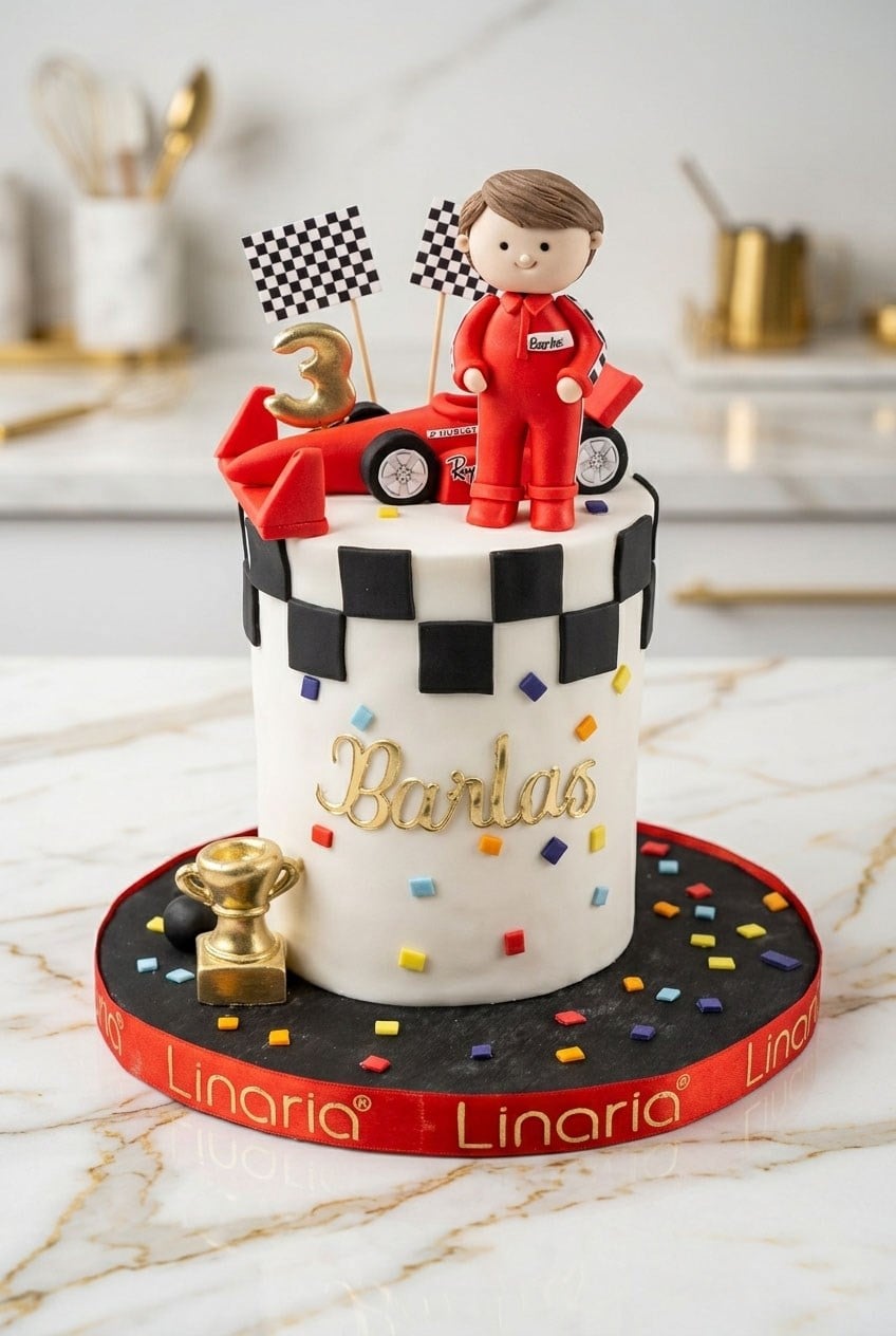 Linaria Formula 1 Yarış Temalı Butik Pasta