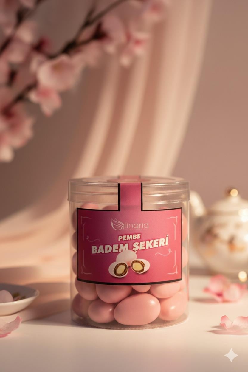 LİNARİA Pembe Badem Şekeri