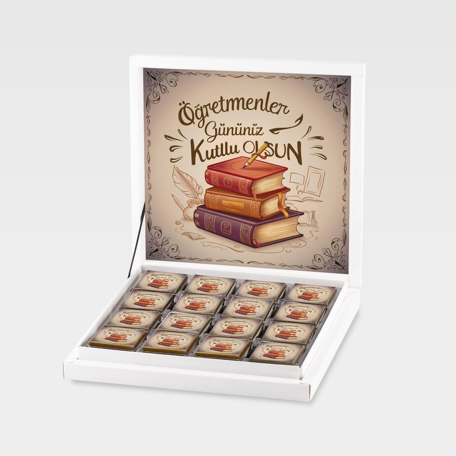Öğretmenler Günü Sargılı Madlen Çikolata 48'li Paket