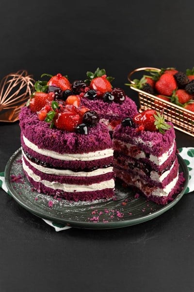 Orman Meyveli Mor Velvet 