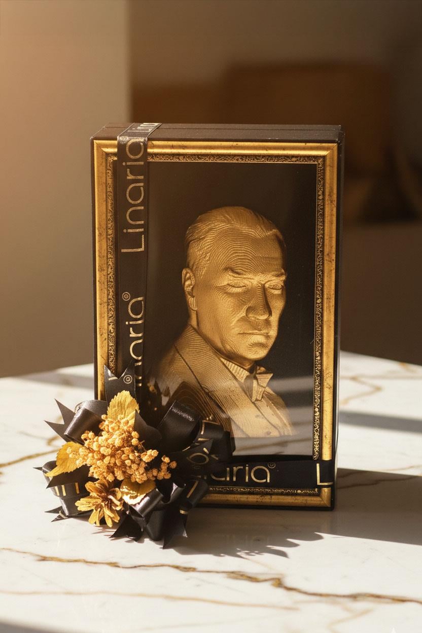 Atatürk Rölyefli Prestij Çikolata Kutusu