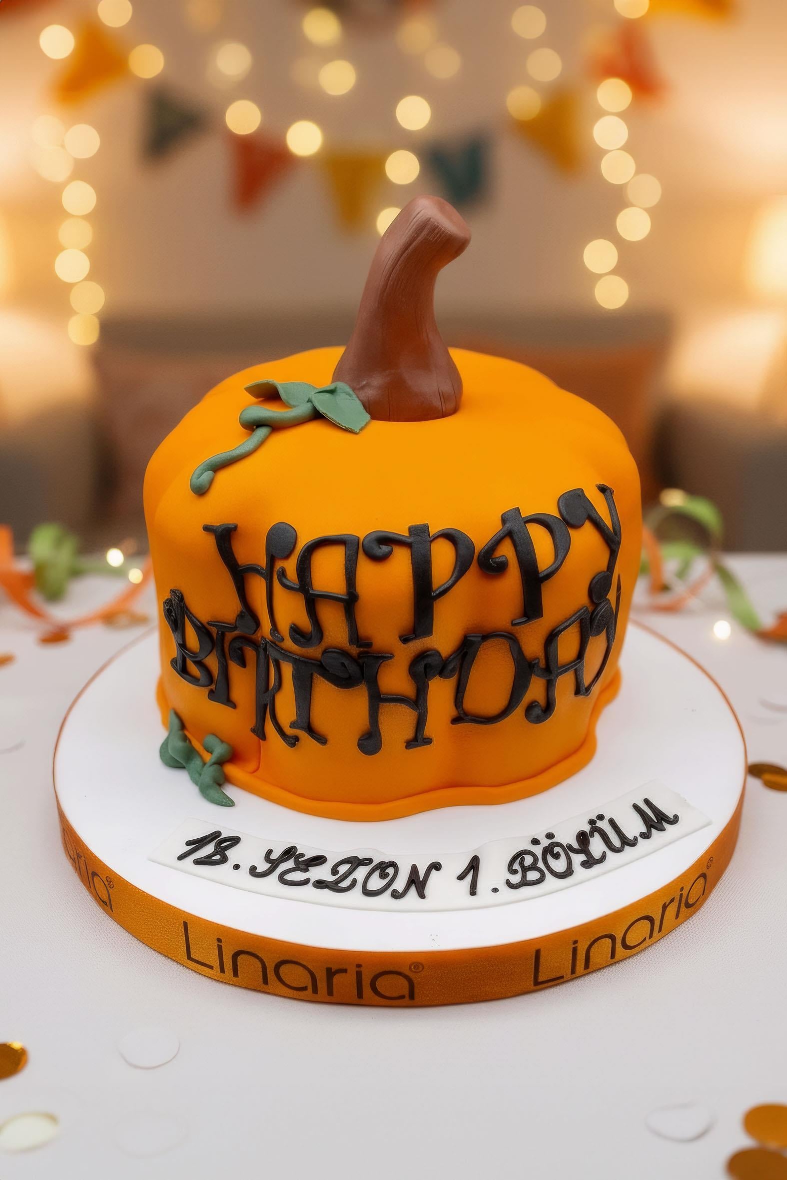 Bal Kabağı Halloween Doğum Günü Pastası