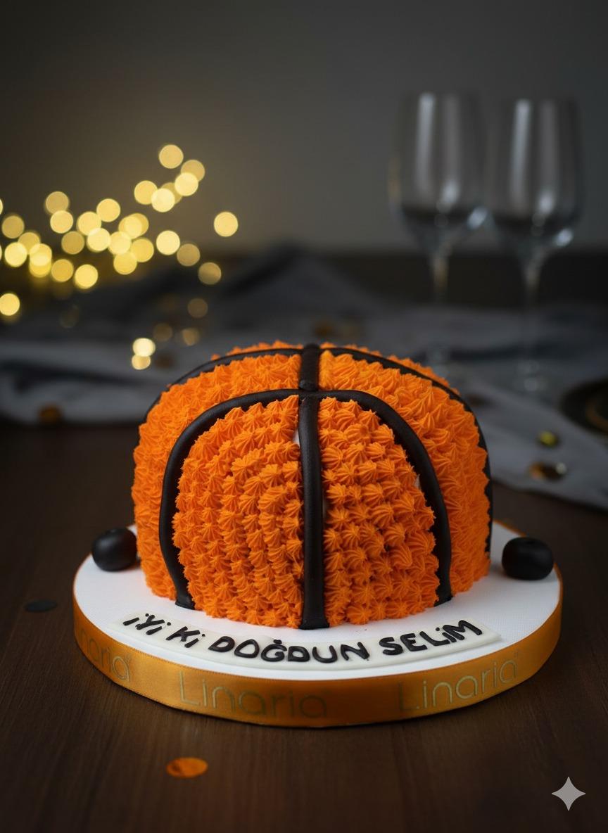 Basketbol Topu Doğum Günü Pastası