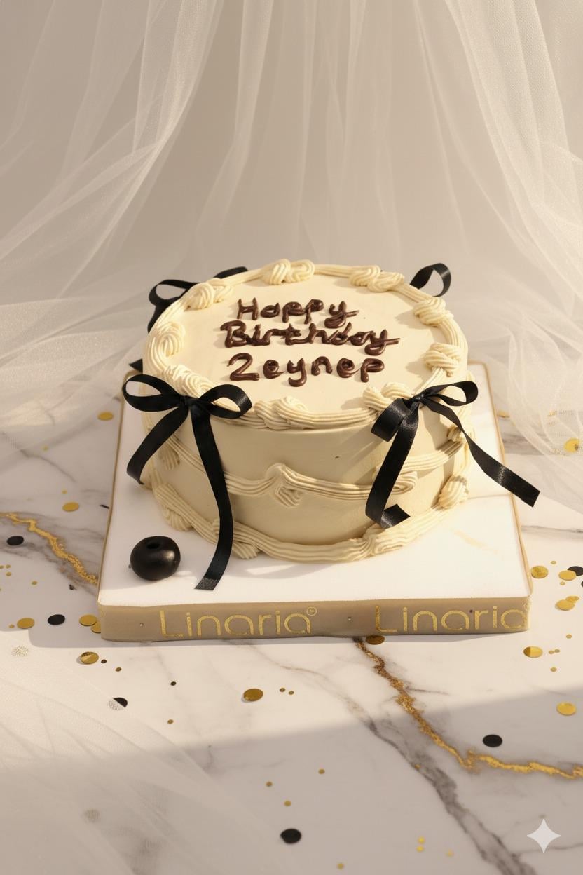 Happy Birthday Yazılı Pasta