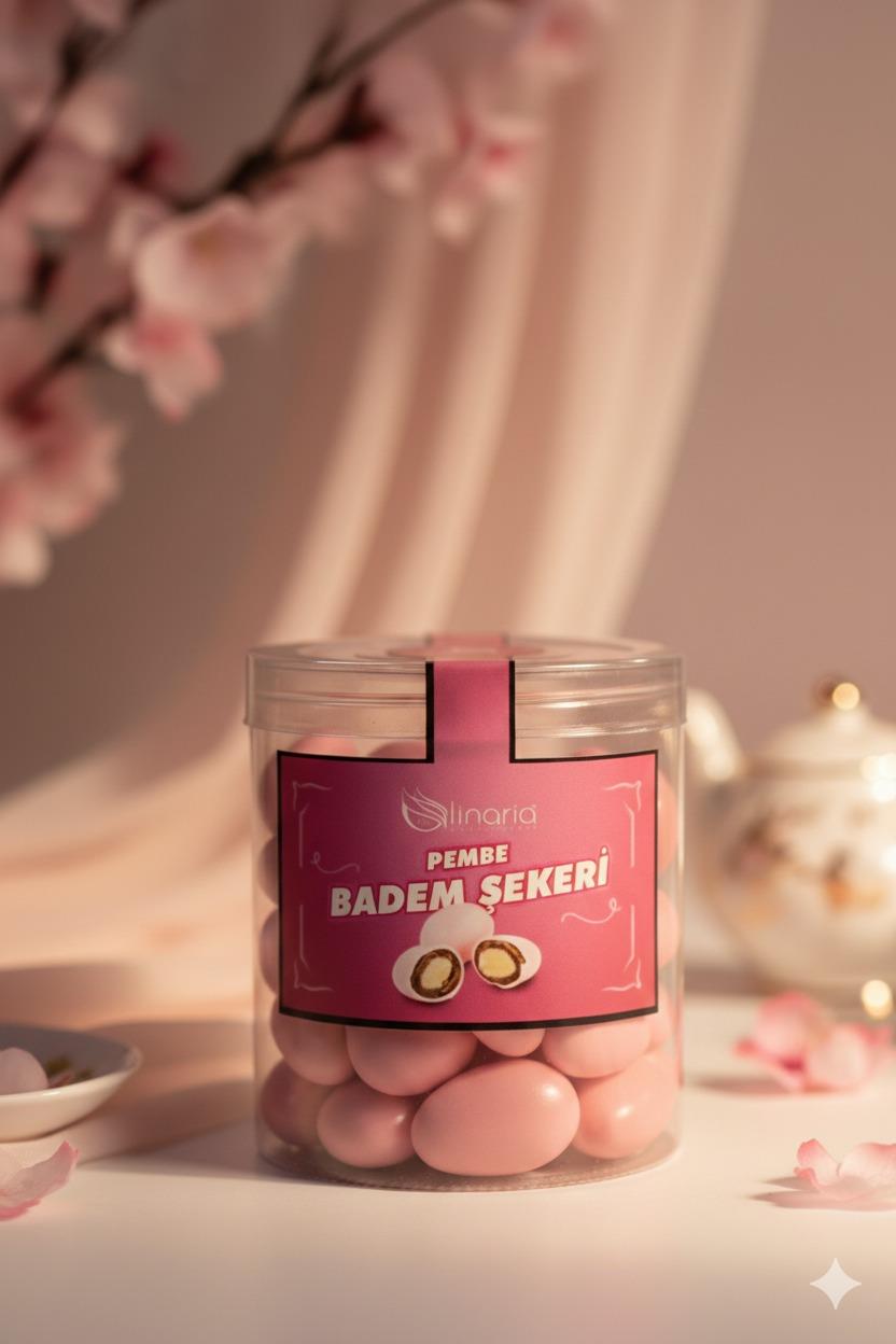 LİNARİA Pembe Badem Şekeri