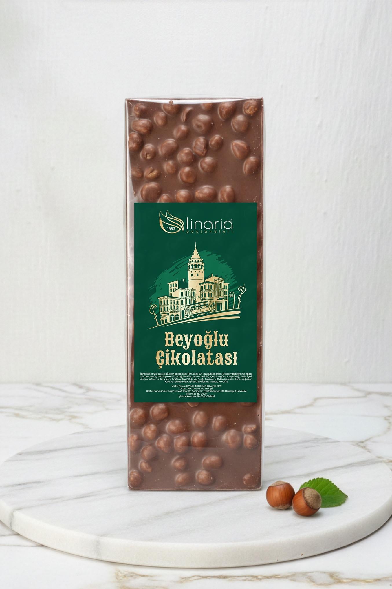 Linaria Sütlü Fındıklı Beyoğlu Tablet Çikolata