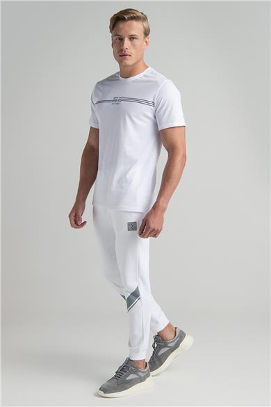 MONOGRAM REFLEKTÖR FLEX BASKI DETAYLI T-SHIRT