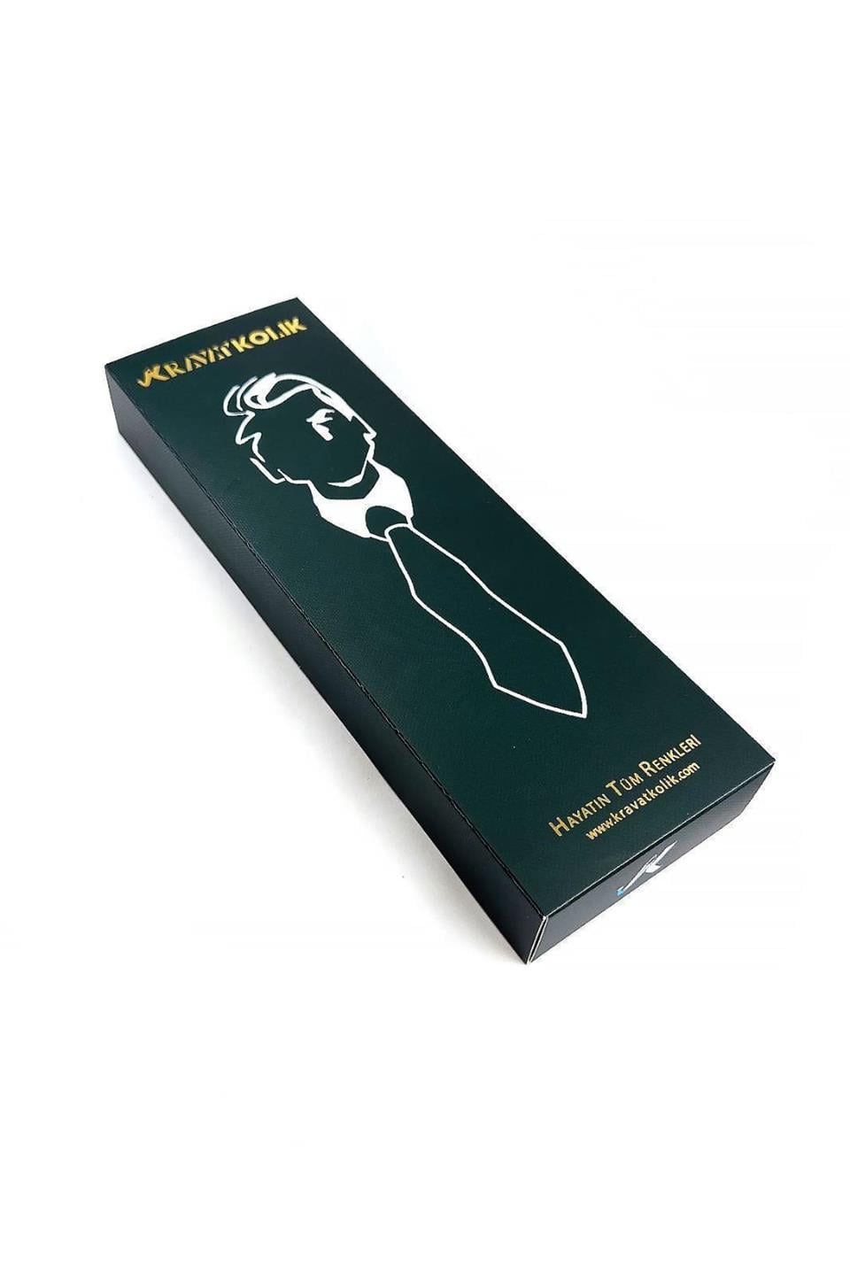 4.6 cm Lacivert Küçük Desen Ultra Slim İpek Kravat İK2331