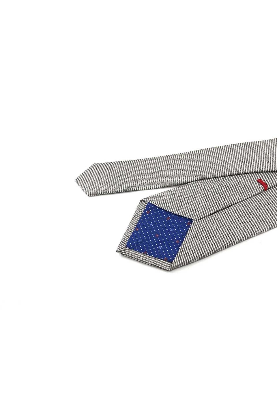 Acelasca Style Gri İtalyan İpek Kravat İK2099