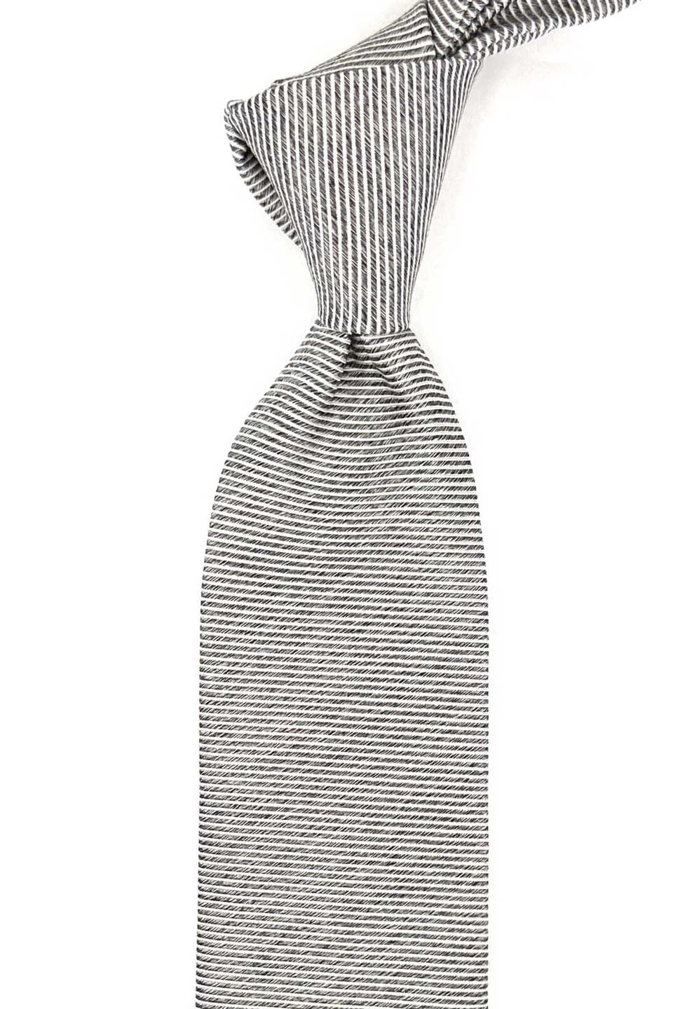 Acelasca Style Gri İtalyan İpek Kravat İK2099