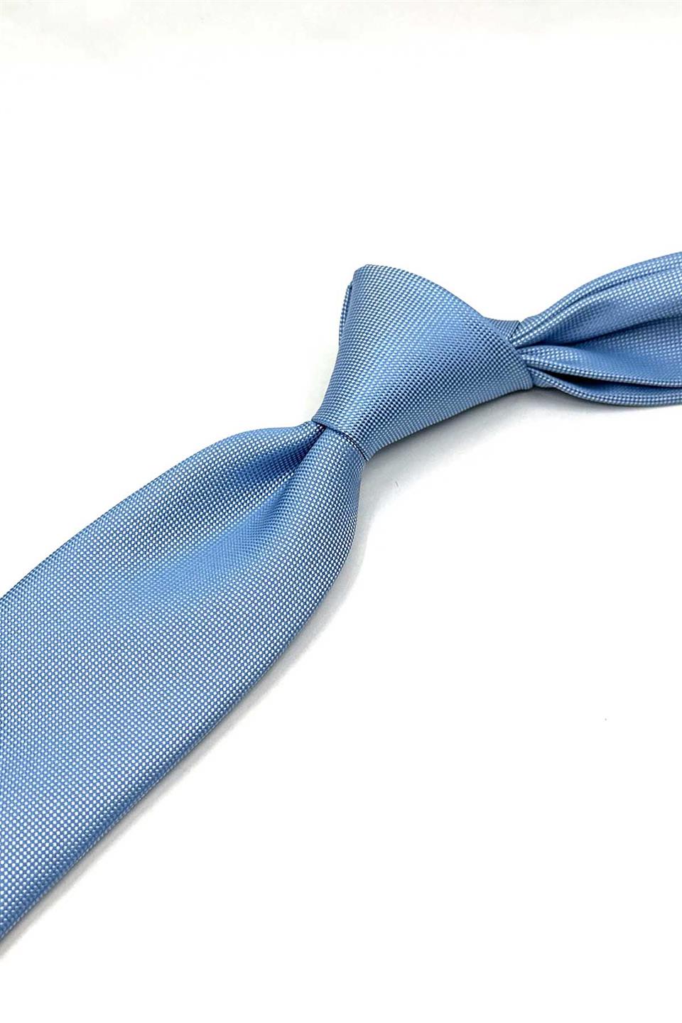 Açık Mavi Düz Slim Kravat SK8055