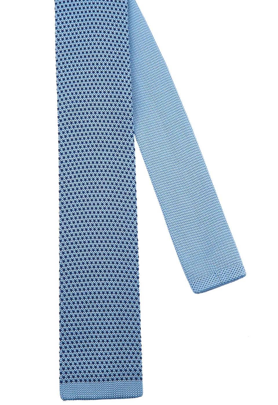 Açık Mavi Noktalı Örgü Kravat 8178