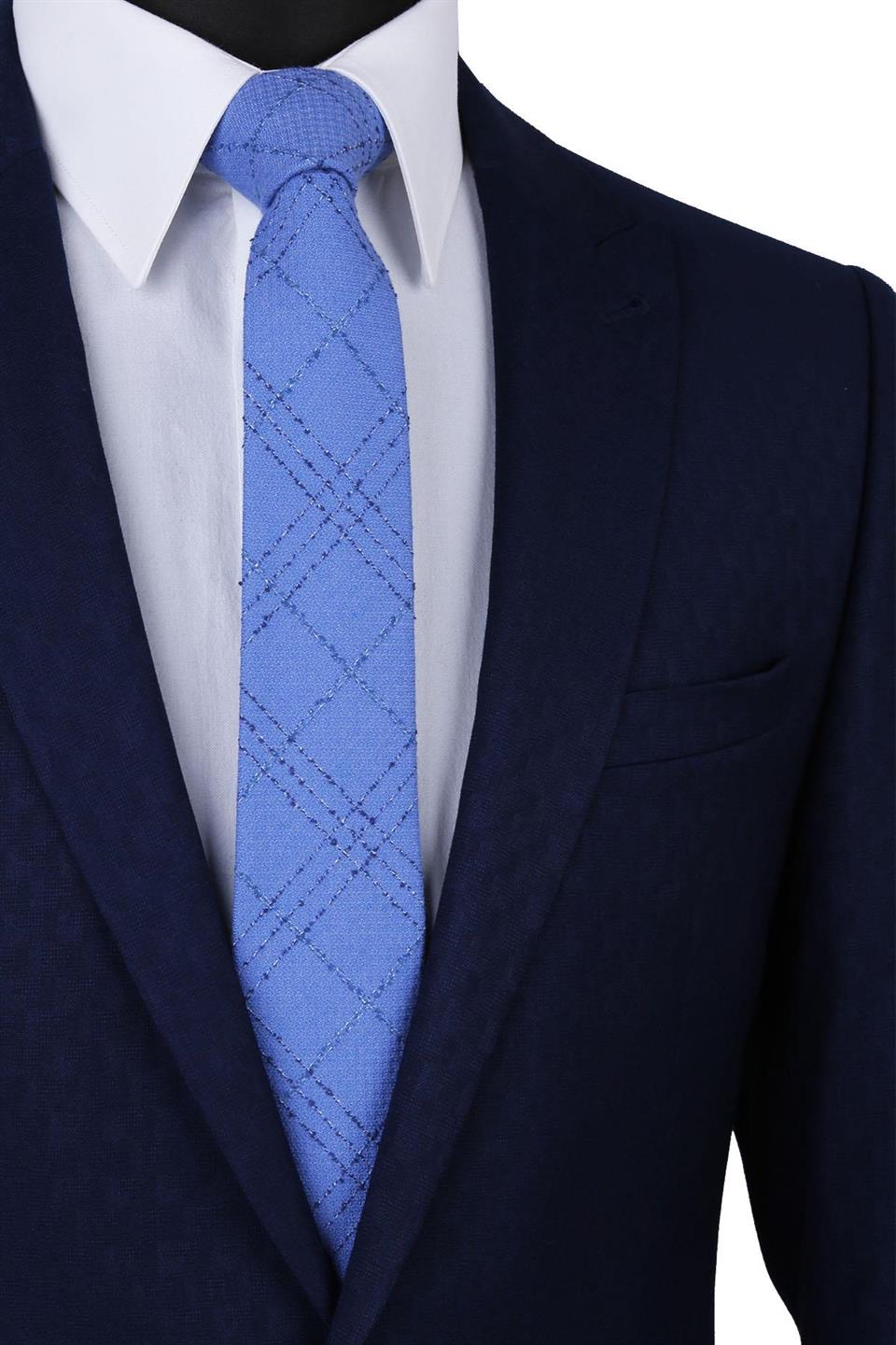 Açık Mavi Yün Kravat SK7169