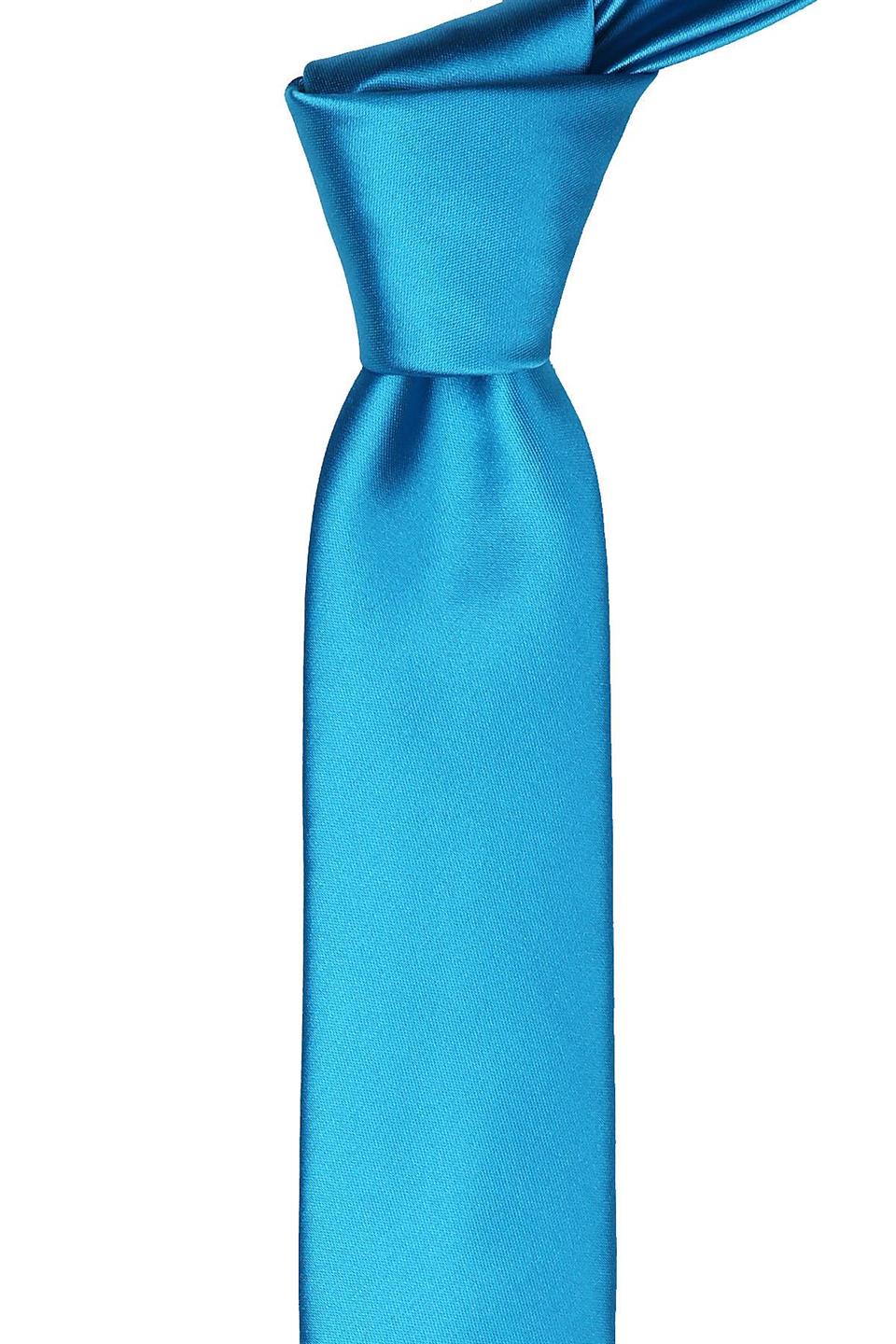 Açık Petrol Mavisi Saten Slim Kravat SK5323