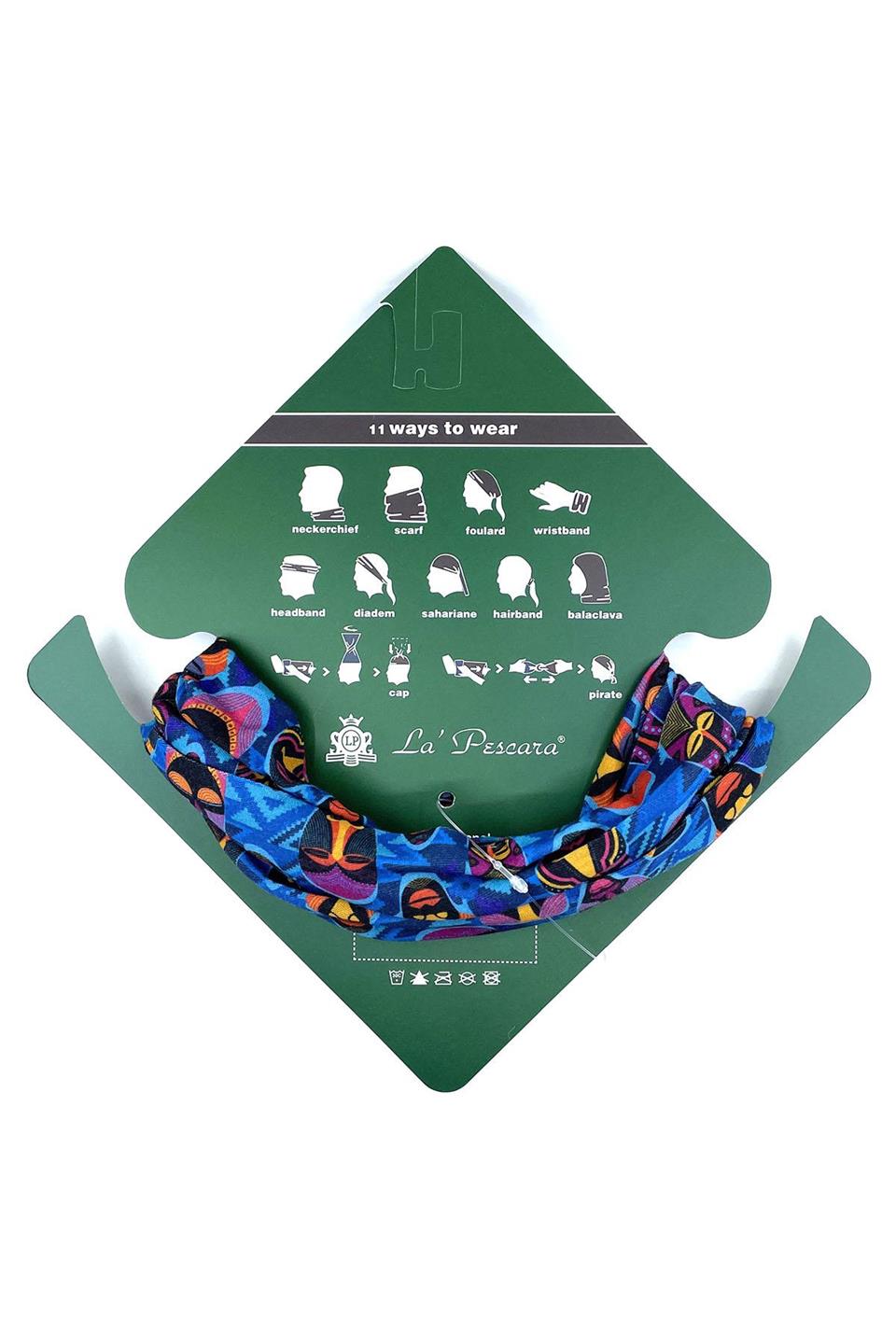 African Mask Mavi Bandana BND08