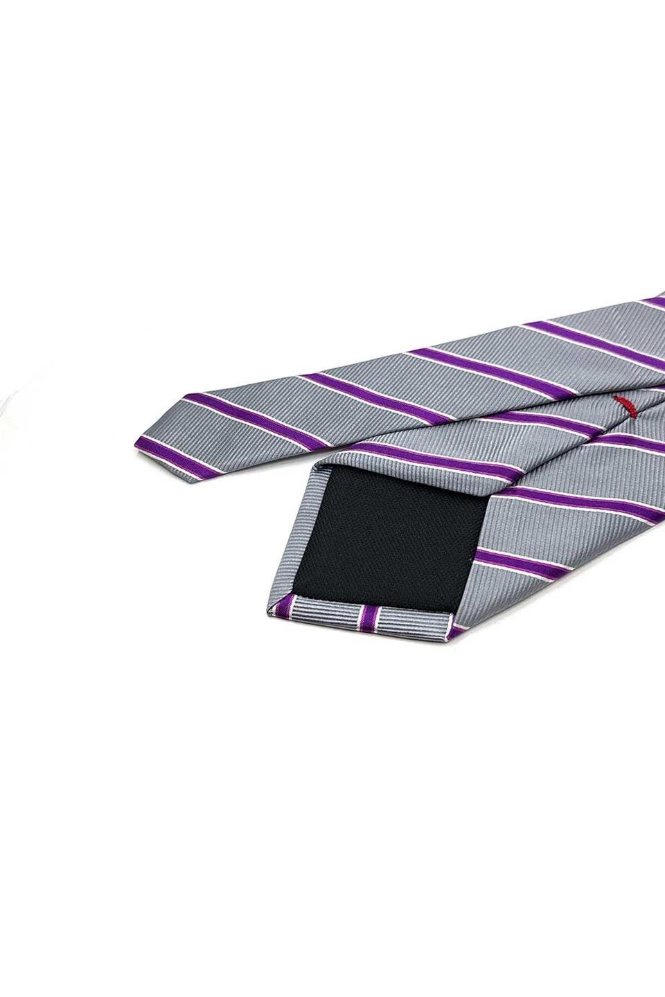 Ajola Style Gri İtalyan İpek Kravat İK2133