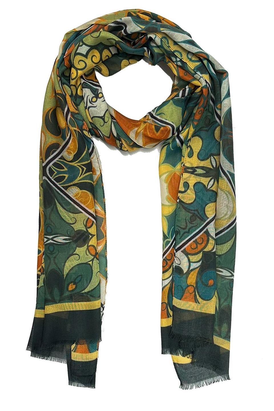 Allen Style Yeşil İtalyan Modal Kaşkol MDL36