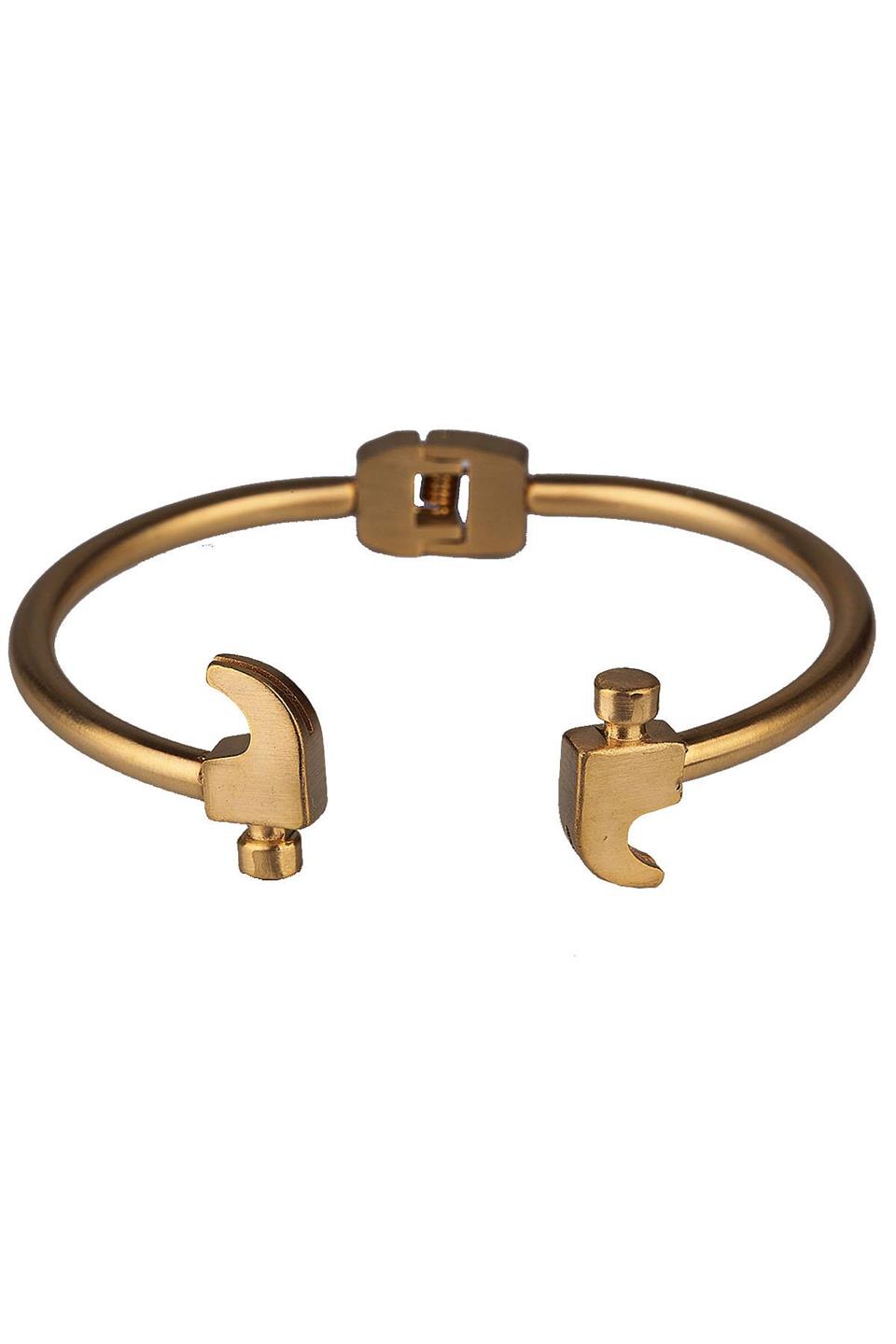 Altın Renk Çelik Erkek Bileklik BLK1565