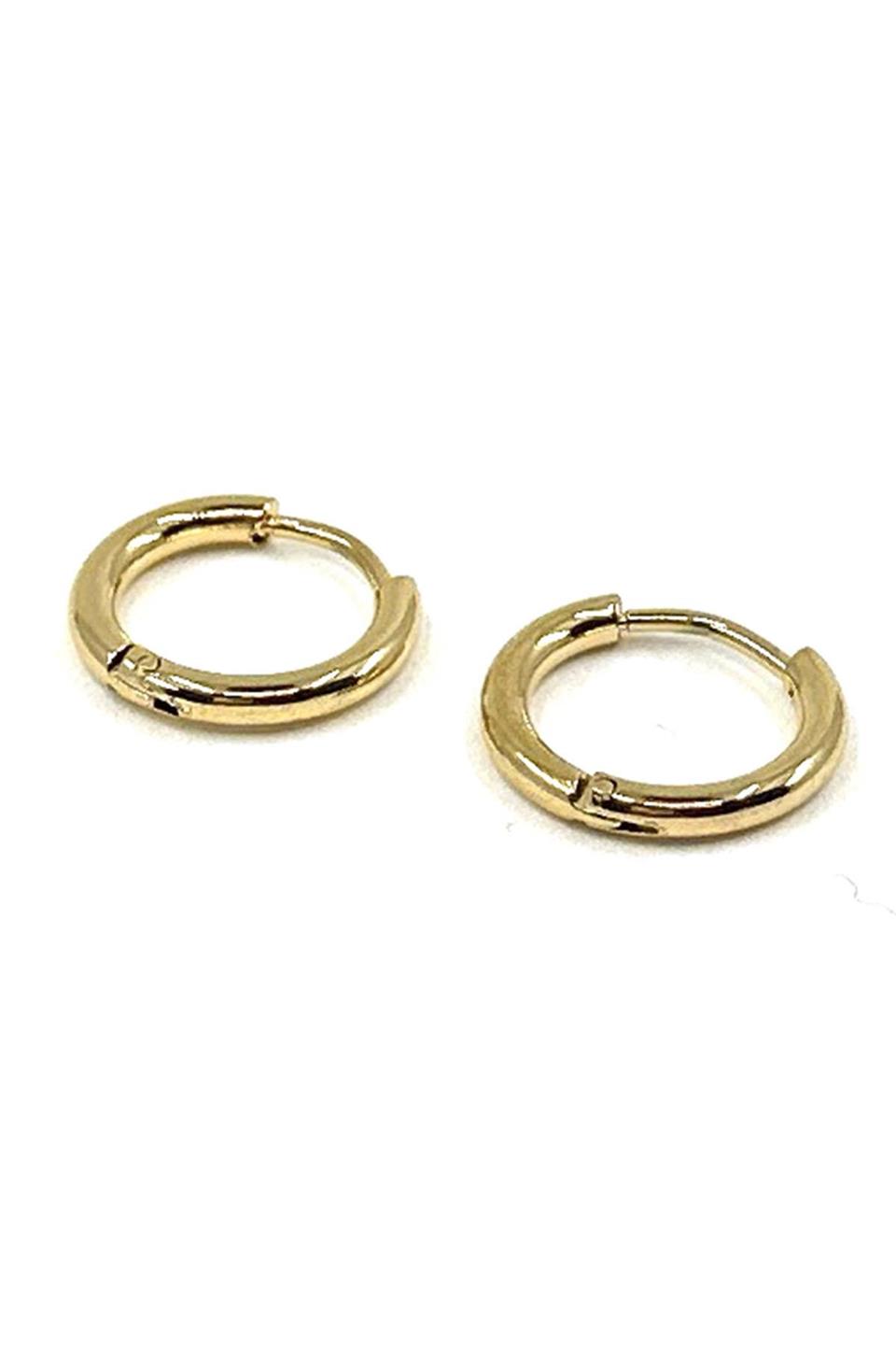 Altın Renk Yuvarlak Unisex Küpe EAR16