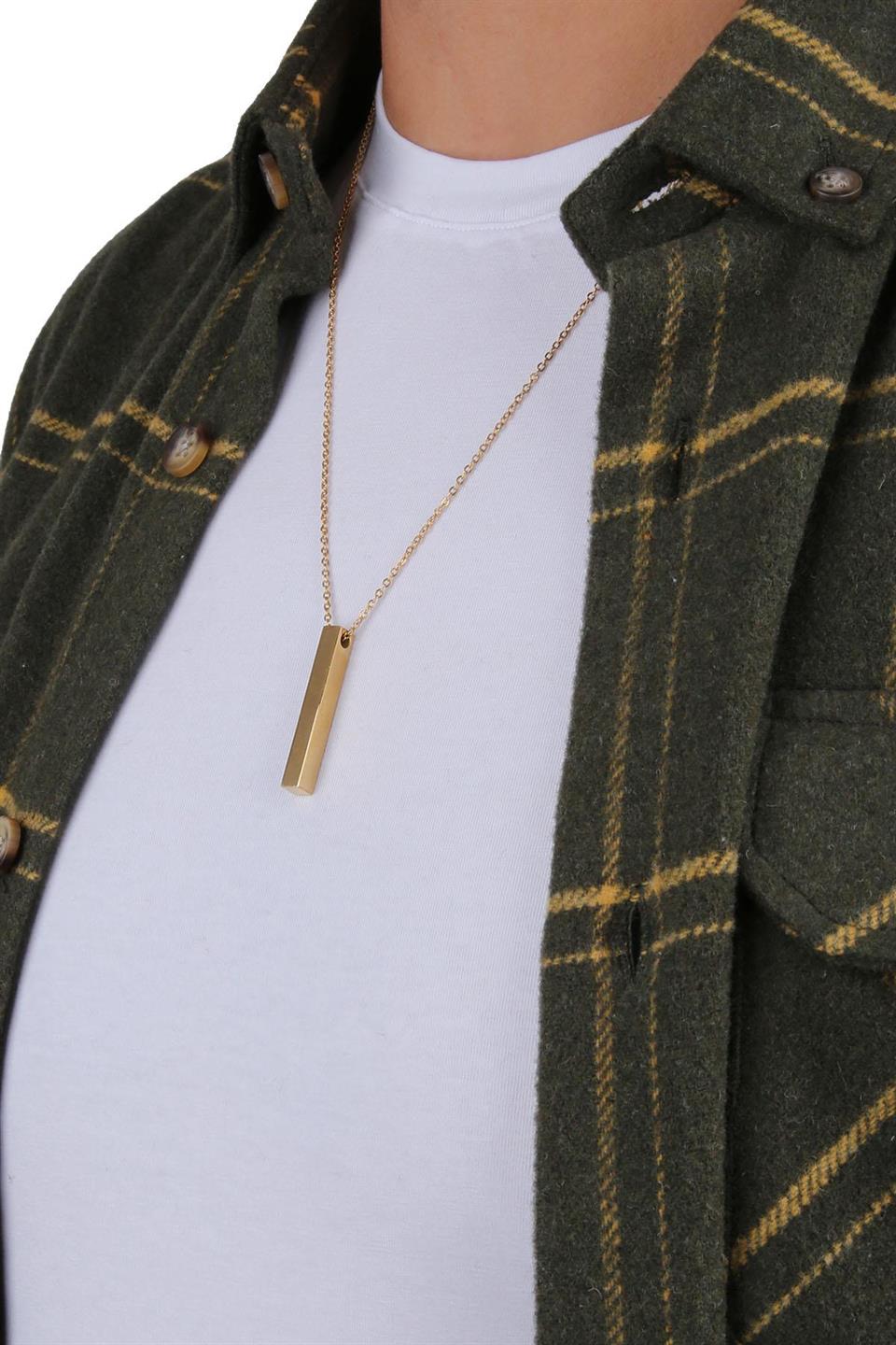 Altın Sarısı Bar Kolye KLY96